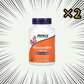 레스베라트롤 200mg 120캡슐 2통