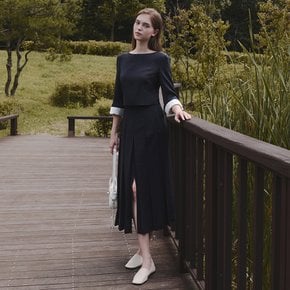 [25 F/W] 잇미샤 플리츠 포인트 롱원피스 ITP9ZOP790