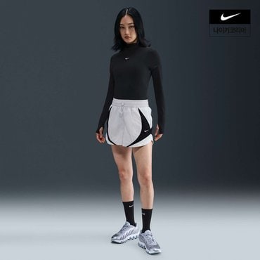 나이키 우먼스 나이키 스포츠웨어 미드 루즈 3인치 트랙 쇼츠 HV4032-078