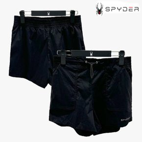 24SS 매장판 여성용 팬츠 반바지 우먼스 3부 경량 우븐 숏츠 SPJFCNTR352W-BLK