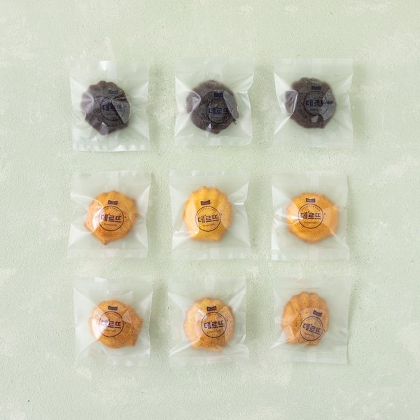[매일유업 데르뜨] 우리밀 마들렌 3종 세트 (9입) (레몬3+초코3+얼그레이3)