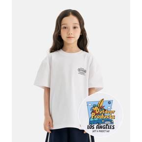[본사]바캉스 백 그래픽 반팔 티셔츠 (오프 화이트) OD262ISS15_OWH