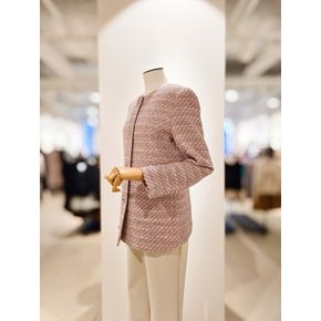 [파주점] [더아이잗컬렉션]글리터 트위드 라운드넥 롱 자켓 CS3B0JK421