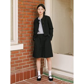 Ribbon Collar Jacket_BLACK