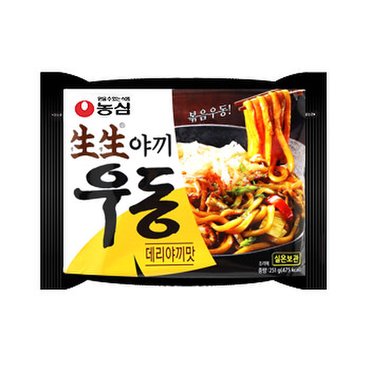  농심 생생야끼우동 데리야끼맛 봉지라면 251g 20봉