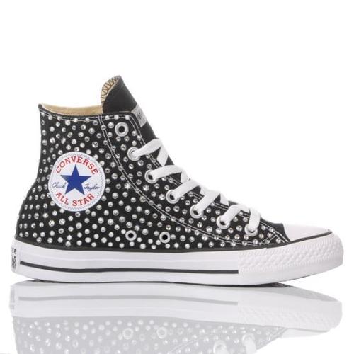 컨버스 스니커즈 141 CONVERSE SWAROVSKI BLACK White