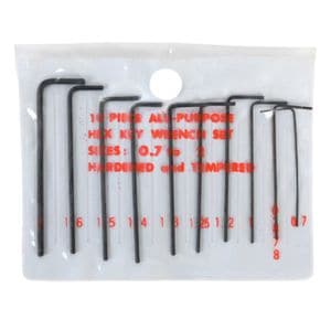 삼정정밀 육각 L렌치세트 0.7에서 2mm 10pcs X ( 2매입 )