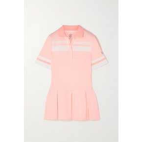 Senja Striped Piqué Golf Top 핑크
