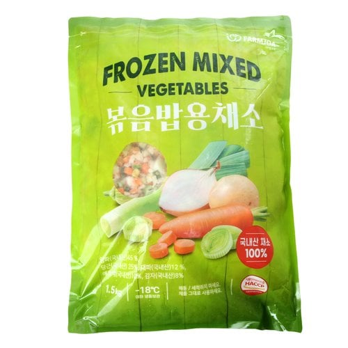 냉동 볶음밥용채소 1.5kg 봉