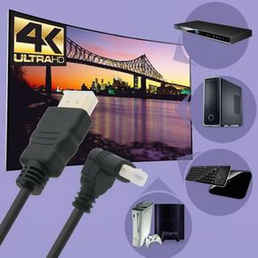 HDMI 젠더 Micro HDMI M - HDMI M 30cm 꺾임형