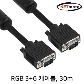 NETmate RGB 모니터 블랙 케이블 3 6 30m