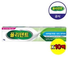 [대용량] 폴리덴트 의치 부착재 70g(무향)x10개