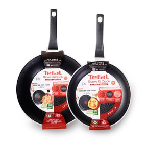 테팔 IH 스타트앤쿡 프라이팬 2종 2개(24cm x1 +궁중28cm x1 )/Tefal 인덕션 후라이팬