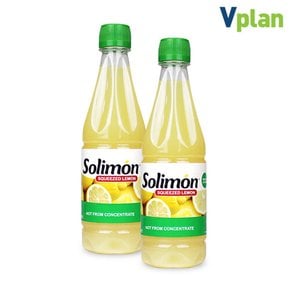 브이플랜 솔리몬 스퀴즈드 레몬즙 2병 1L 레몬 원액 주스 차 수