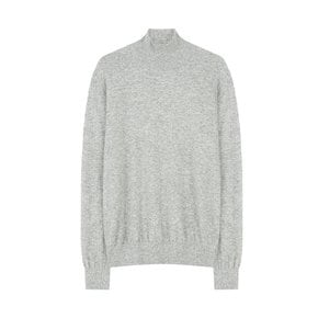 Cashmere Wool soft turtleneck Knit (Mid gray)