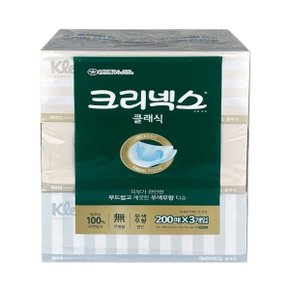 크리넥스 클래식 각티슈 200매 x 3입 -O[W9482A5]