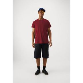 4732436 Hollister Co. ICON CREW 3 PACK - Basic T-shirt burgundy/deep navy/cream