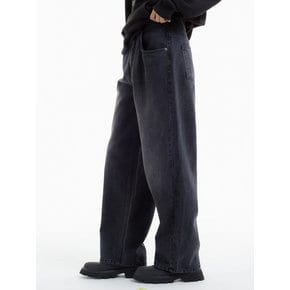 와이드 샌드 데님 팬츠 블랙_WIDE SAND DENIM PANTS BLACK