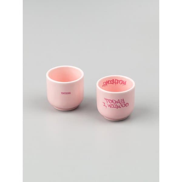 Flipped 핑크 세라믹 술잔 2P