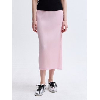 라플리 레이스 배색 슬릿 스커트_LPSKS026001