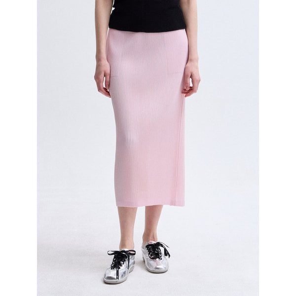 레이스 배색 슬릿 스커트_LPSKS026001