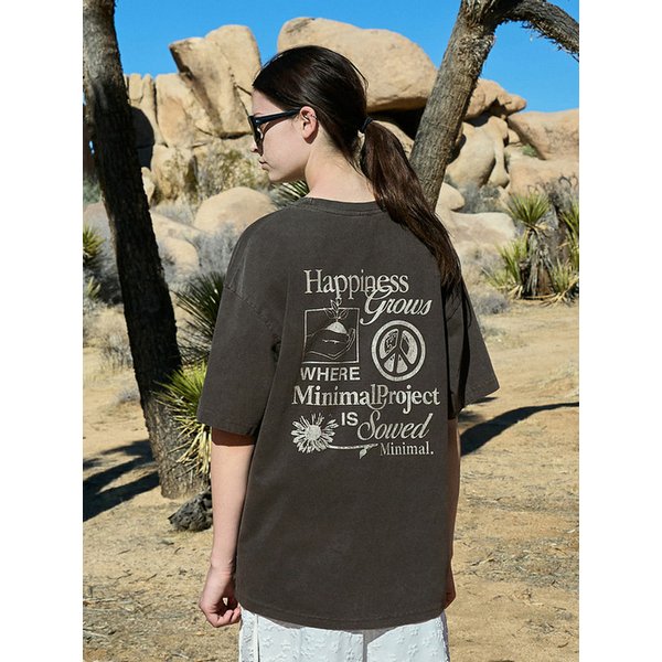 해피그로우 피그먼트 반팔티셔츠 MST169 / 5color W