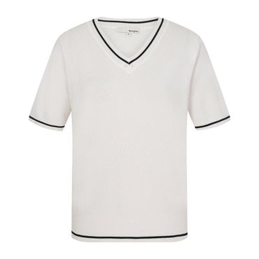 보니스팍스 브이넥 라인배색 니트 B3F22KPO060