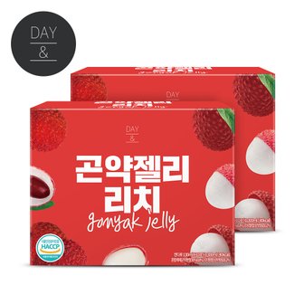 참앤들황토농원 데이앤 곤약젤리 리치 130ml x 10팩 2박스