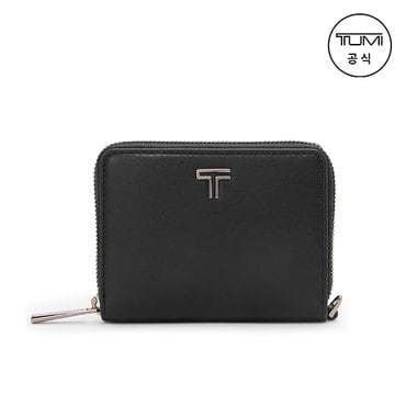 TUMI [TUMI KOREA] 벨덴 트라이폴드 지퍼 어라운드 지갑 블랙/건메탈_0197128DGM
