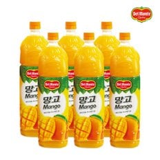 롯데칠성음료 델몬트 망고주스 1.5L x 6개 페트 음료수 과일주스