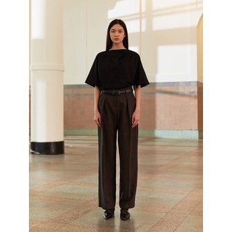 모한 TWS ONE TUCK WIDE PANTS _2 COLOR