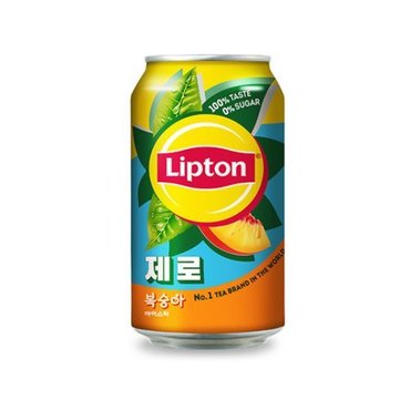  립톤 제로 아이스티 복숭아 355ml x 96캔 / 복숭아아이스티 음료 제로음료 제로칼로리