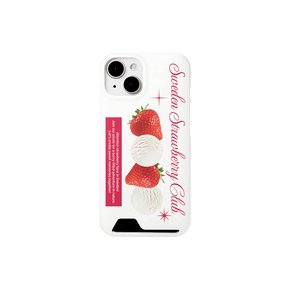 [유광카드수납]Sweden Strawberry Club phone case