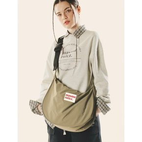 Halfmoon cross bag _ Khaki beige