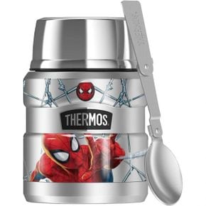 독일 써모스 보 도시락통 죽통 푸드자 Spider Man Web THERMOS STAINLESS KING 스테인리스 스틸