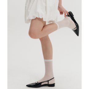 리브드 시어 삭스 / RIBBED SHEER SOCKS_3colors