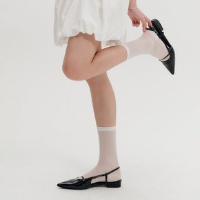 리브드 시어 삭스 / RIBBED SHEER SOCKS_3colors