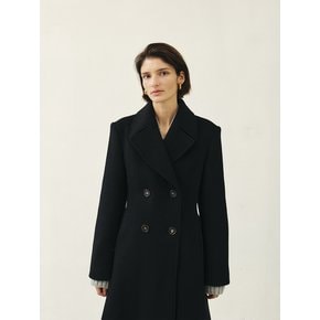 RTW PREMIUM WOOL DOUBLE LINE COAT_BLACK