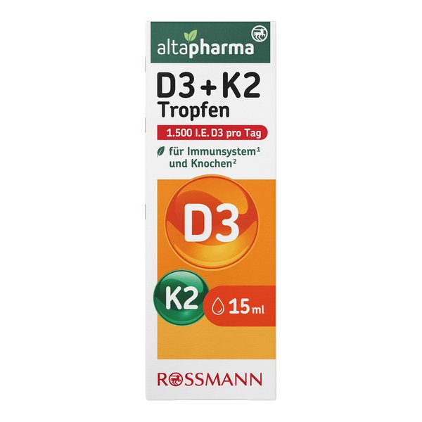 로스만 알타파마 비타민 D3+K2 액상 15ml