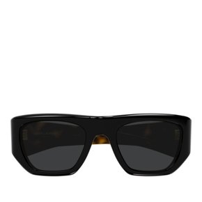 [해외배송] 생로랑 오버사이즈 블랙 프레임 선글라스 SL 740 004 BLACK HAVANA BLACK 52