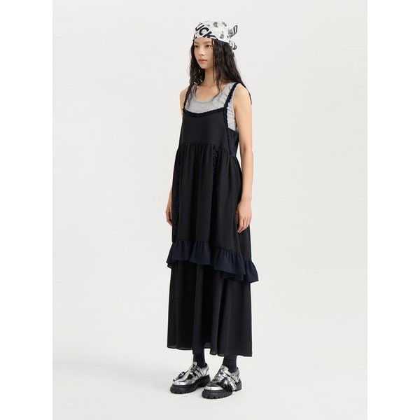 Coloration Frill Layering Dress (black) LFDAW25210BKX