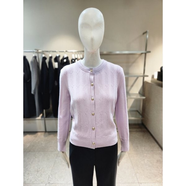 [여주점] [나이스클랍] 케이블 크롭 라운드 가디건 N234PWK956