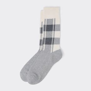 Grey Check Socks CALAX25516GYX
