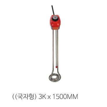 제이큐 돼지꼬리히터 전기온수히터 전기온수기3KWx1500mm