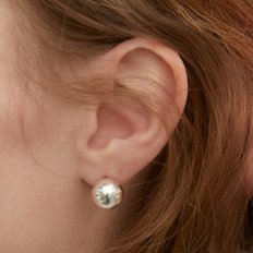 [silver925]ball post earring