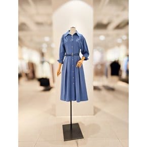 [파주점] [더아이잗컬렉션]볼륨 슬리브 플레어 셔츠 원피스 CR4A0OP391