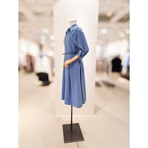 [파주점] [더아이잗컬렉션]볼륨 슬리브 플레어 셔츠 원피스 CR4A0OP391