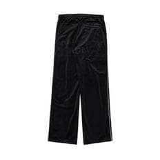 EMBROIDERY LOGO VELOUR TRAINING PANTS BLACK-벨루어