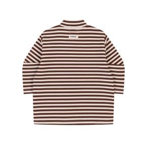 [공통][베이비] 스트라이프 모크넥 티셔츠 RD 0960 브라운 (ARDCUT09600BR)