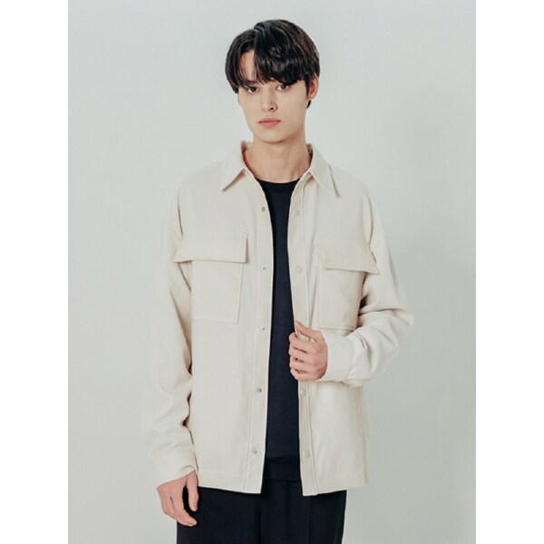 23 SS 남성 아웃포켓 셔켓 (LT-BEIGE)